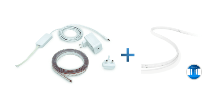 Hue LightStrip+ Basis zzgl. Erweiterung im Angebot hue-lightstrip+-erweiterung