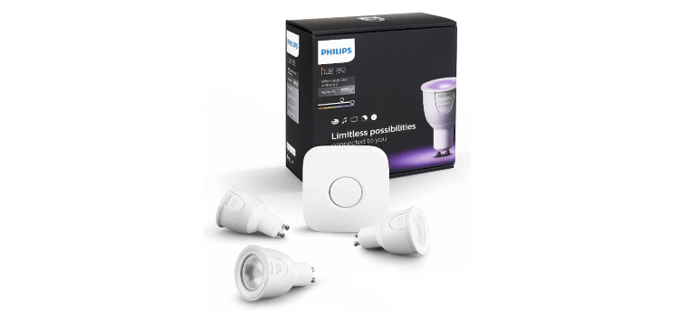 Philips Hue GU10 Starter Set 47,- Euro günstiger bei Amazon Frankreich philips-hue-starterset-gu10