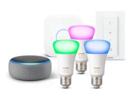 Philips Hue zum Prime Day Echo Dot mit Philips Hue Starterset E27 und Dimmschalter